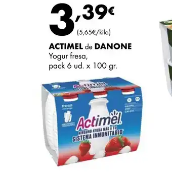 Supermercados Lupa ACTIMEL de DANONE oferta