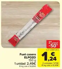 Carrefour Market Elpozo - fuet casero oferta
