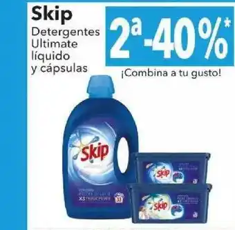 Clarel Skip Detergentes Ultimate Líquido Y Cápsulas oferta