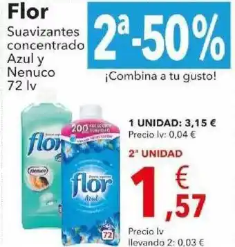 Flor Suavizantes Concentrado Azul Y Nenuco 72lv