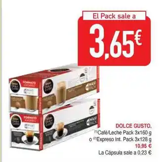 Masymas Dolce Gusto Café-Leche O Expreso Int. O La Cápsula oferta