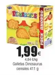 FROIZ Dia - galletas dinosaurus cereales oferta