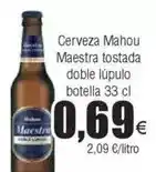 FROIZ Mahou - cerveza maestra tostada doble lúpulo oferta