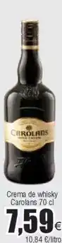 FROIZ Carolans - crema de whisky oferta