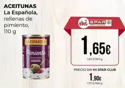 SPAR Gran Canaria La española - aceitunas oferta