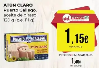 SPAR Gran Canaria Puerto gallego - atun claro oferta