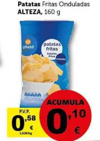 Masymas Patatas Fritas Onduladas Alteza 160g oferta
