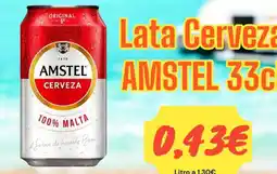Supermercados Extremadura Amstel - lata cerveza oferta