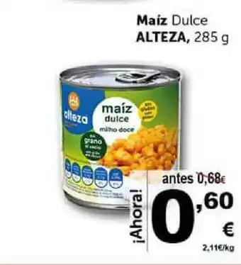 Masymas Alteza, Maíz Dulce 285g oferta