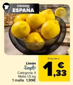 Carrefour Limón oferta