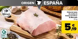 Carrefour Cinta de lomo de cerdo en trozos oferta