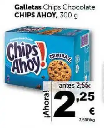 Chips Ahoy, Galletas Chips Chocolate 300g