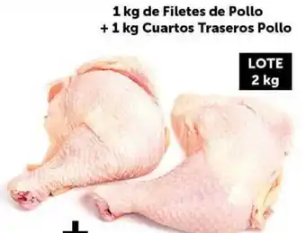Masymas 1kg de Filetes de Pollo + 1 kg Cuartos Traseros Pollo oferta