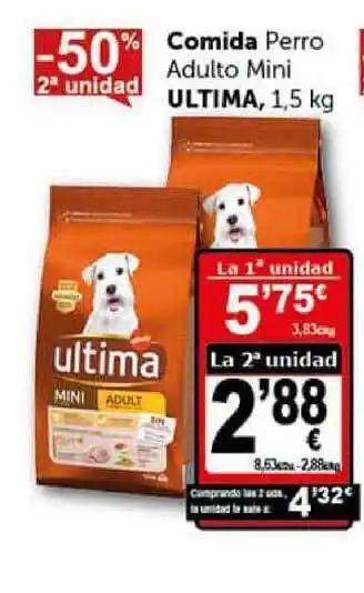 Masymas Ultima, Comida Perro Adulto Mini 1.5kg oferta