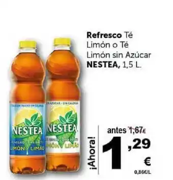 Nestea, Refresco Té Limón o Té Limón sin Azúcar 1.5L