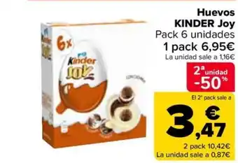 Carrefour Huevos KINDER Joy oferta