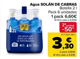 Carrefour Agua SOLÁN DE CABRAS oferta