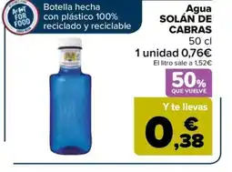 Carrefour Agua SOLÁN DE CABRAS oferta