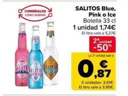 Carrefour SALITOS Blue, Pink o Ice Botella 33 cl oferta