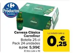 Carrefour Cerveza Clásica Carrefour oferta