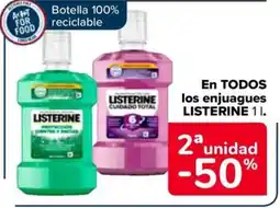 Carrefour En TODOS los enjuagues LISTERINE 1 I. oferta