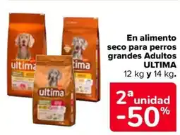 Carrefour En alimento seco para perros grandes Adultos ULTIMA oferta