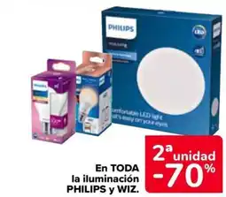 Carrefour En TODA la iluminación PHILIPS y WIZ. oferta