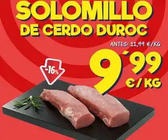 AhorraMas SOLOMILLO DE CERDO DUROC oferta