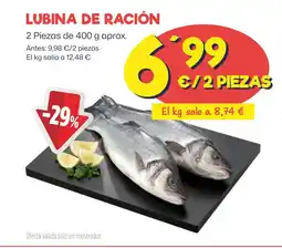 AhorraMas LUBINA DE RACIÓN oferta