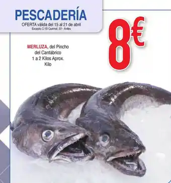 Masymas Merluza Del Pincho De Cantábrico 1 a kilos aprox kilo oferta