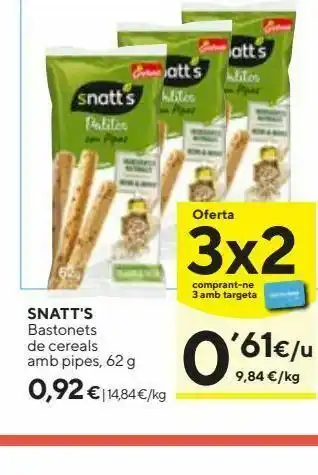 Caprabo Bastoncillos snatt's oferta