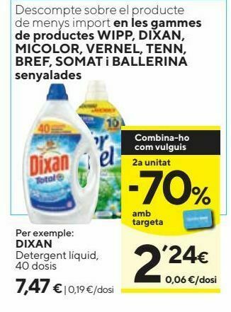 Caprabo Detergente líquido dixan oferta