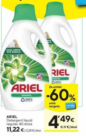 Caprabo Detergente líquido ariel oferta