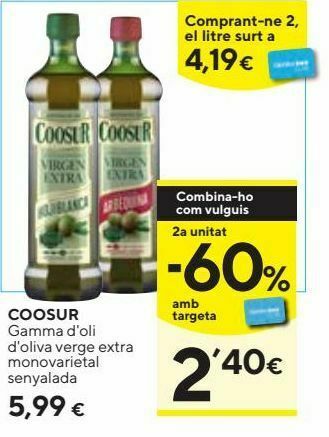 Caprabo Aceite de oliva virgen extra coosur oferta