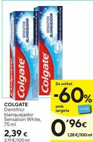 Caprabo Dentífrico blanqueante colgate oferta