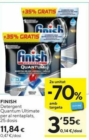 Caprabo Detergente finish oferta