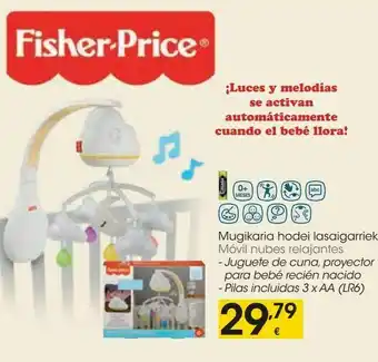 Eroski Movil nubes relajantes fisher price oferta