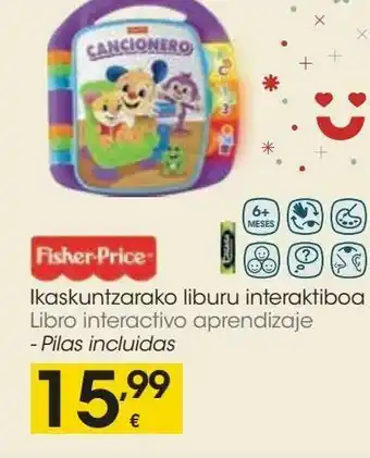Eroski Libros interactivo aprendizaje fisher-price oferta
