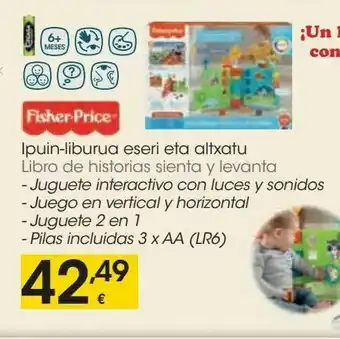 Eroski Libros de historia sienta u levanta fisher-price oferta
