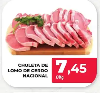 Spar Tenerife CHULETA DE LOMO DE CERDO NACIONAL oferta