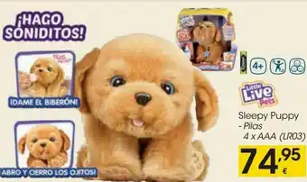 Eroski Sleepy puppy little lieve pets oferta