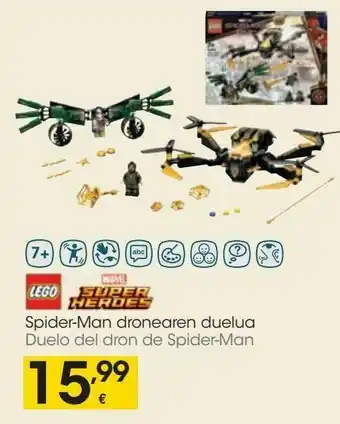 Eroski Duelo del dron de spider man lego oferta