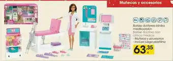 Eroski Muñecas barbie doctora con clínica medica oferta