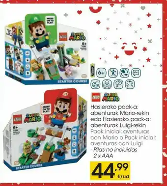 Eroski Pack inical aventuras con mario o pack inicial oferta