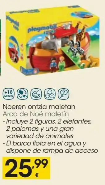 Eroski Arca de noe maletín playmobil oferta