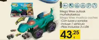 Eroski Mega wrex mastica coche oferta