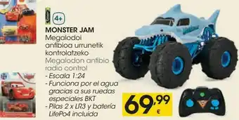 Eroski Megalodon anfibio radio control monster jam oferta
