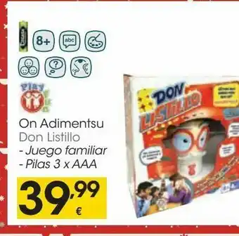 Eroski Don listillo oferta