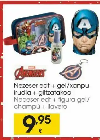 Eroski Neceser edt+ figura gel/champú+ llavero oferta