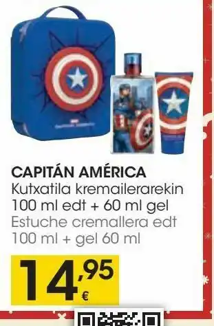 Eroski Estuche cremallera edt 100ml + gel 60ml oferta